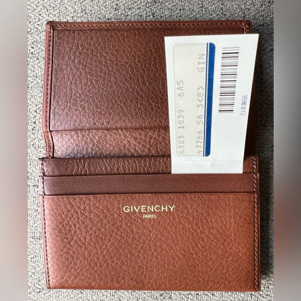 Givenchy leather card wallet